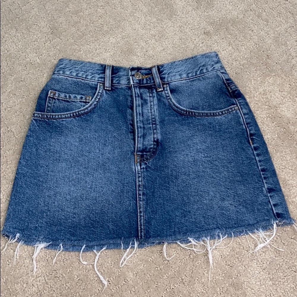 Denim jean skirt